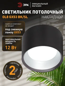 Светильник потолочный накладной точечный спот GX53 ЭРА